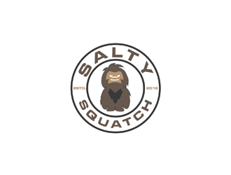 SALTY SQUATCH estd. 2018 logo design by johana