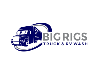 BIG RIGS Truck & RV Wash logo design by Girly