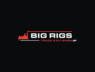 BIG RIGS Truck & RV Wash logo design by checx