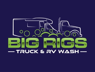 BIG RIGS Truck & RV Wash logo design by MAXR