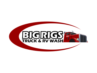 BIG RIGS Truck & RV Wash logo design by Kruger