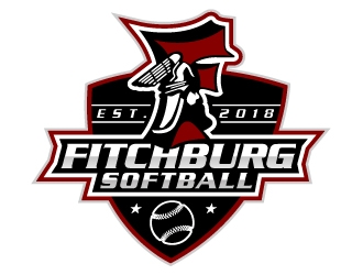 Fitchburg Softball logo design by nexgen