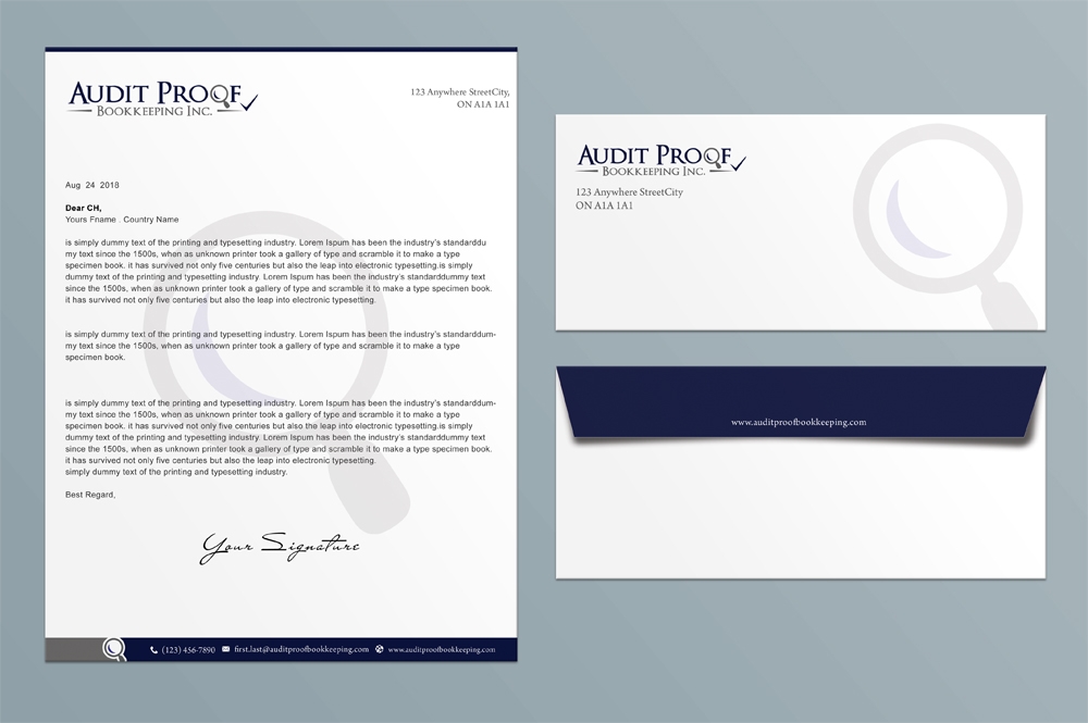 Audit Proof Bookkeeping Inc. logo design by aamir