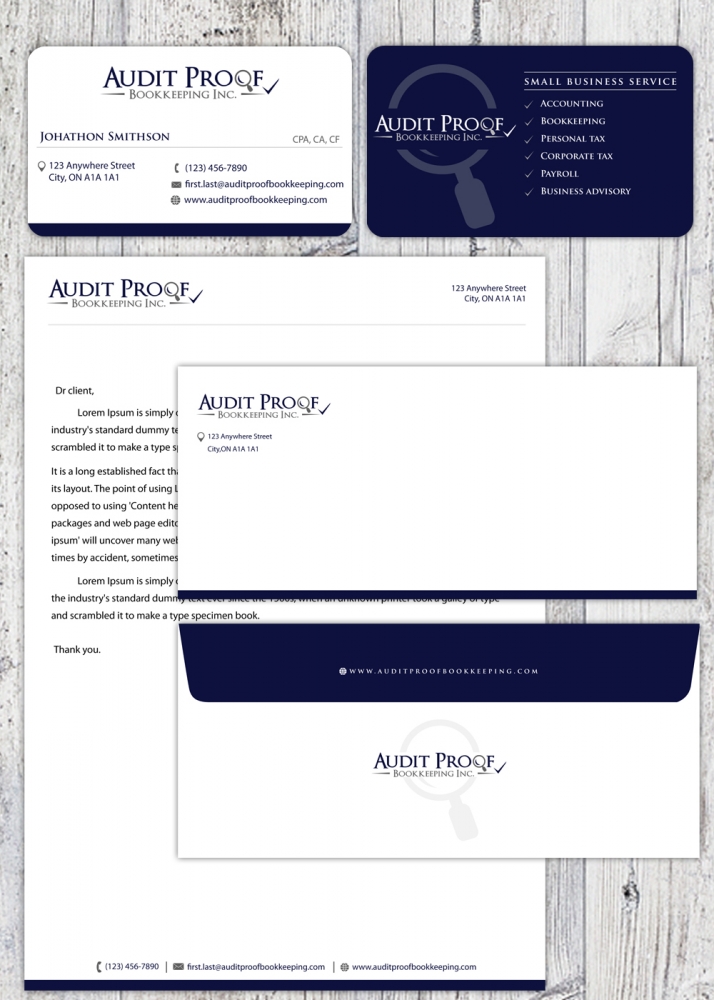 Audit Proof Bookkeeping Inc. logo design by SmartDesigner