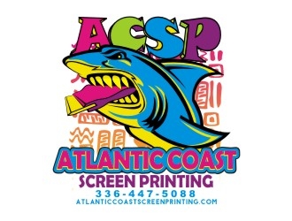 Atlantic Coast Screen Printing logo design by aladi