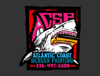 Atlantic Coast Screen Printing logo design by reight