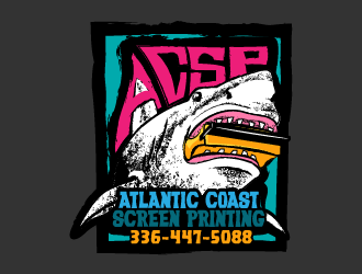 Atlantic Coast Screen Printing logo design by reight