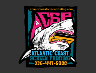 Atlantic Coast Screen Printing logo design by reight