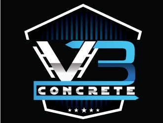 VB Concrete logo design by Suvendu