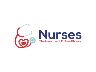 Nurses: The Heartbeat Of Healthcare logo design by tukangngaret