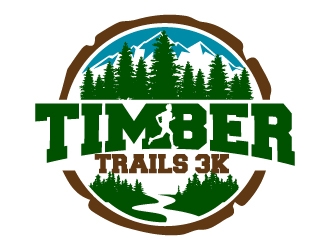 Timber Trails 3K logo design by jaize