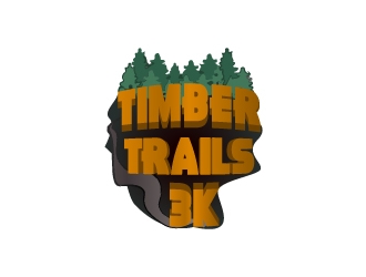 Timber Trails 3K logo design by blink