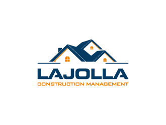 LAJOLLA CONSTRUCTION MANAGEMENT logo design by pencilhand