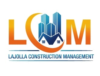 LAJOLLA CONSTRUCTION MANAGEMENT logo design by PMG