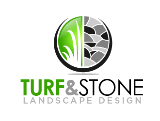 Turf & Stone Landscape Design logo design by THOR_