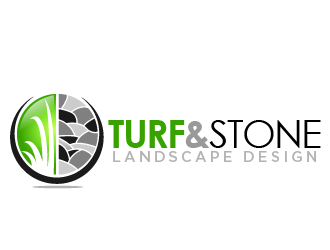 Turf & Stone Landscape Design logo design by THOR_
