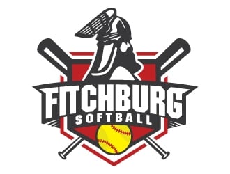 Fitchburg Softball logo design by ruki