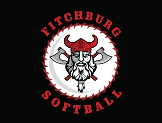 Fitchburg Softball logo design by Suvendu