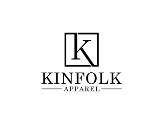 Kinfolk Apparel logo design by johana