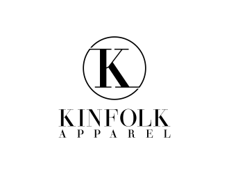 Kinfolk Apparel logo design by pakNton