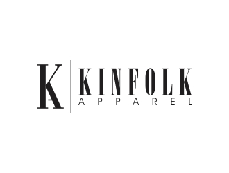 Kinfolk Apparel logo design by rokenrol