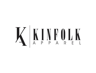 Kinfolk Apparel logo design by rokenrol