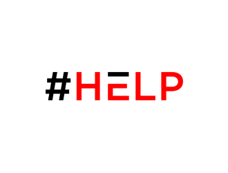 #Help logo design by nurul_rizkon