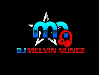 DJ Melvin Nunez logo design by uttam
