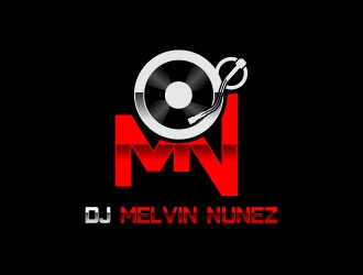 DJ Melvin Nunez logo design by uttam