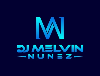 DJ Melvin Nunez logo design by Rokc