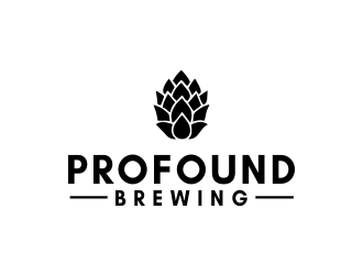Profound Brewing  logo design by oke2angconcept