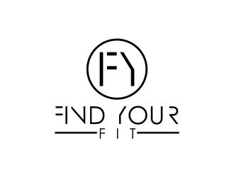 Find your Fit logo design by giphone