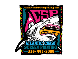 Atlantic Coast Screen Printing logo design by reight