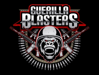 GUERILLA BLASTERS  logo design by Aelius