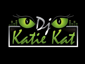 Dj Katie Kat logo design by shere