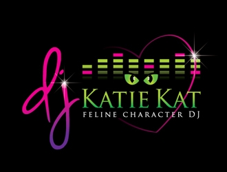 Dj Katie Kat logo design by shere