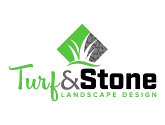 Turf & Stone Landscape Design logo design by jaize