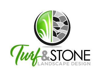 Turf & Stone Landscape Design logo design by THOR_