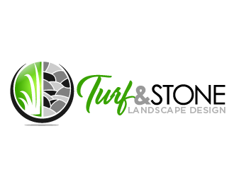 Turf & Stone Landscape Design logo design by THOR_
