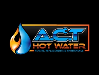 A.C.T Hotwater logo design by ZQDesigns