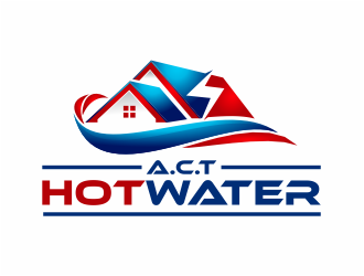 A.C.T Hotwater logo design by mutafailan