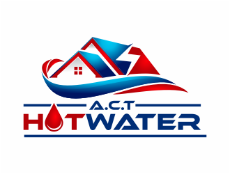 A.C.T Hotwater logo design by mutafailan