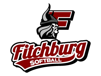 Fitchburg Softball logo design by jaize