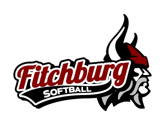 Fitchburg Softball logo design by jaize