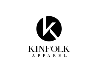 Kinfolk Apparel logo design by usef44