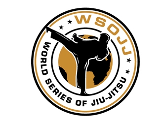 WSOJJ WORLD SERIES OF JIU-JITSU logo design by shere