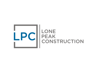 Lone Peak Construction logo design by rief