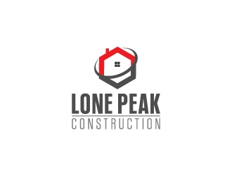Lone Peak Construction logo design by kasperdz