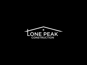Lone Peak Construction logo design by sitizen