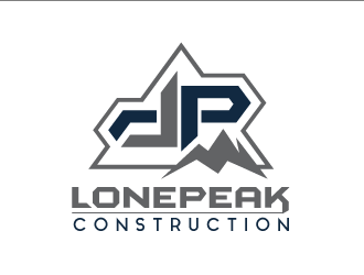 Lone Peak Construction logo design by thirdy